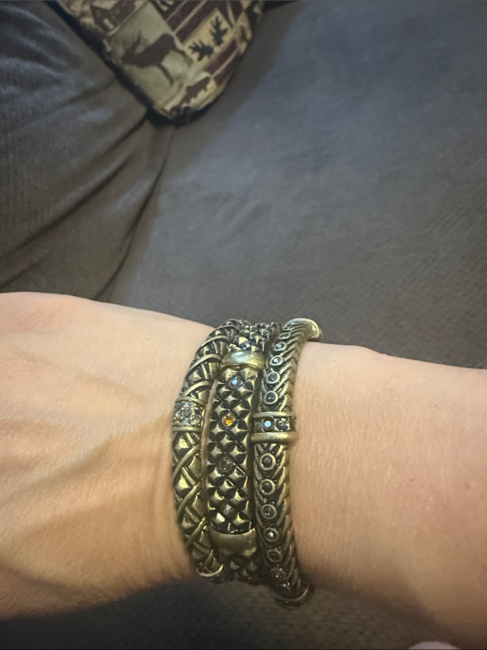 Lia Sophia Kiam Family Nikki Stretch Bracelet Set of 3